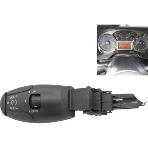New Cruise Control Stalk Switch With Speed Limit 6242Z8 For Peugeot 207 208 307 406 407 607 807 Partner Citroen C3 C4 C5 C8