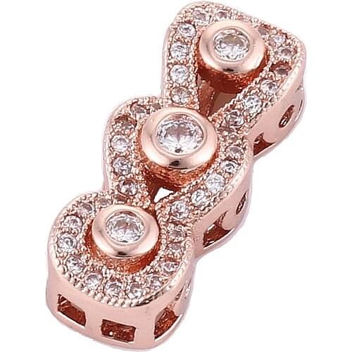 Supplies For Jewelry Vintage Zircon Charms For Bracelet Jewelry Making Diy Micro Pave Crafts Wholesale CZ Connectors Bijoux