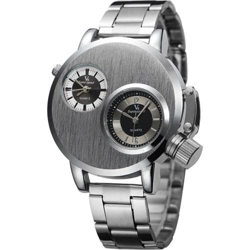 REMZEIM Mens Silver Watch