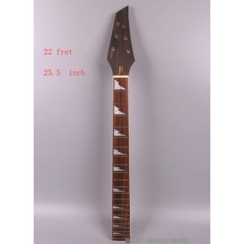 Electric guitar neck replacement 22 fret 25.5" Solid wood Fretboard Truss