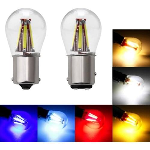 10X 1156 1157 Led Bulb BA15S BAY15D P21W P21/5W LED R5W R10W Car Turn Signal Lights Reverse Lamp COB LED 12V 24V Automobile