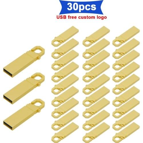 30pcs/lot Usb Flash Drive 8gb 16gb 32gb 64gb 128gb For Pen Drive Usb2.0 memoria usb pendrive Free custom logo flash drive