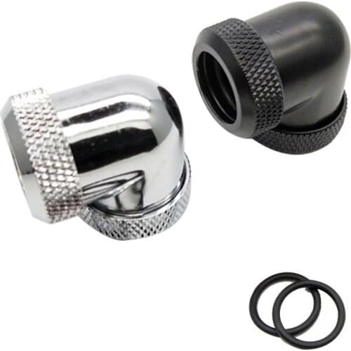 OD14mm Hard Tube - 90 Degree Double Side Fitting Computer Pc Water Cooler Fitting OD14mm Hard Pipe