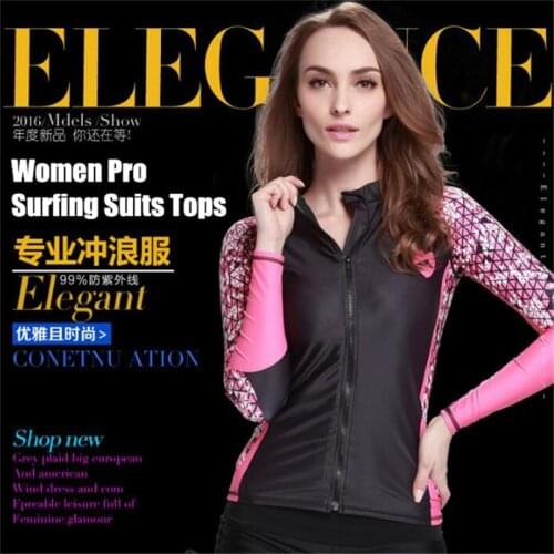 Sbart Split Diving Long Sleeve Wetsuit,Women Surfing Suits,Outdoor uv50+ Sunscreen Anti-UV Two-piece Jellyfish Swimsuit Tops