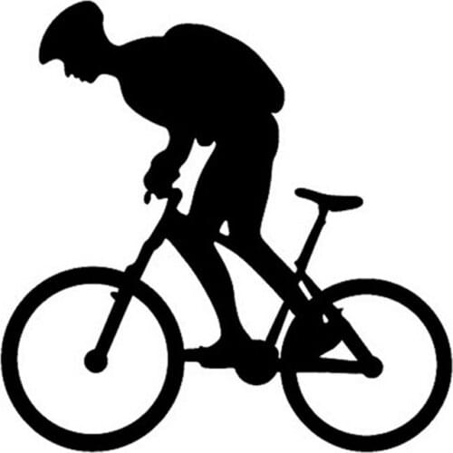 12*12CM Bike Cycling Tour Run Lronman Three Items Sports Car Sticker Personality Car Styling Decorative Accessories