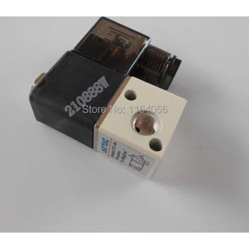 1x 3V1-06 12V DC 3Port 2Pos 1/8" BSP Normally Closed Solenoid Air Valve Coil Led