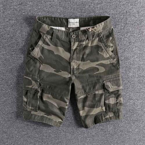 2020 Camouflage tooling shorts mens loose American casual wear summer trend sports trouser pure cotton high qualit 0228