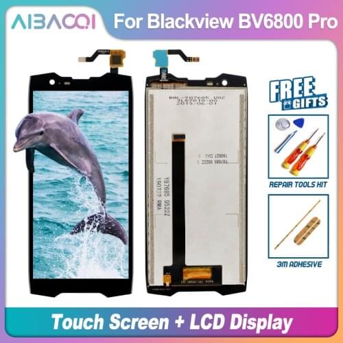 AiBaoQi Brand New 5.7 Inch Touch Screen+2160x1080 LCD Display Assembly Replacement For Blackview BV6800 Pro Android 8.0 Phone