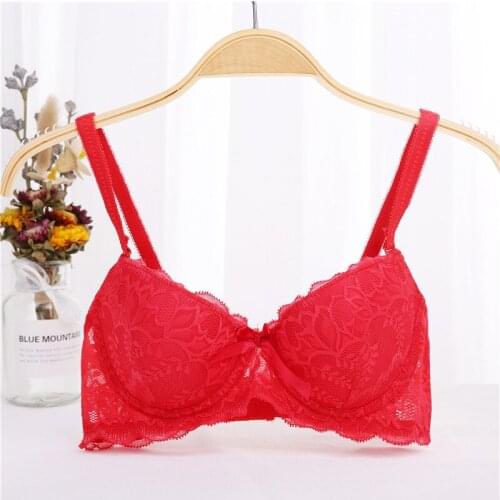 34-38 A B Women Sexy Push Up Bra Underwire summer Lace Bra double size super Push Up Brassiere Underwear dress Bra For Women