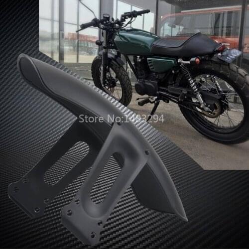 Black Steel Custom Wrapped Front Fender Mudguard Fit For Honda CG125 Retro modification Motorcycle​s