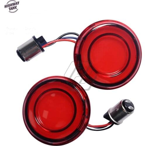 Motorcycle 1157 Bullet Style LED Rear Turn Signal Conversions Case for Harley Touring Sportster XL Softail 2018-2021