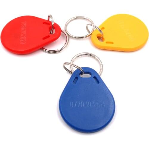 IC 13.56mHZ F1108 Chip PVC Keyfob Tag Engraved code 8H10D UID ISO14443A Keychains