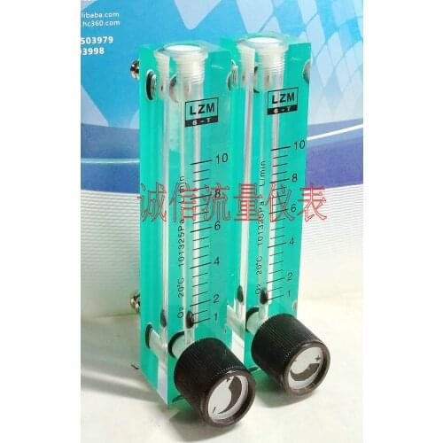 LZM-6T O2 Oxygen Bar Flowmeter Oxygen Production Flowmeter Small Square Oxygen Flowmeter 1-10L/min