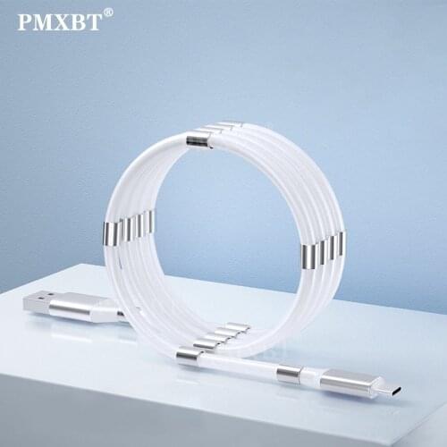 Magnetic usb Cable Charging For Mobile phone 1M Magnet Charger Cable For Huawei P40 P30 Mate 30 20 Samsung S20 Xiaomi MI10 MI9