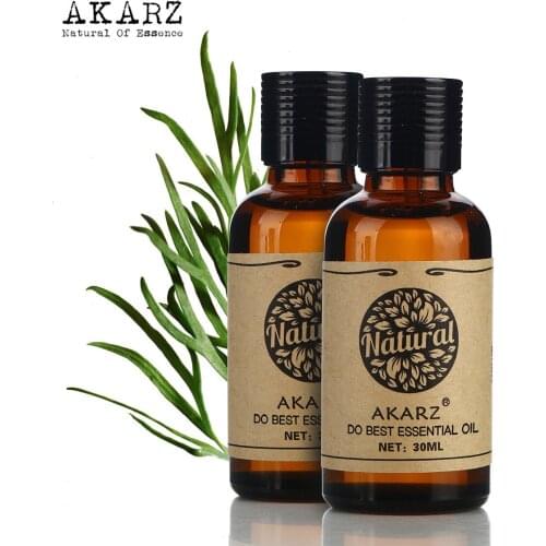 AKARZ Famous brand hair care set natural aromatherapy grape seed musk essential oil Repair skin care Massage Oil 30ml*2
