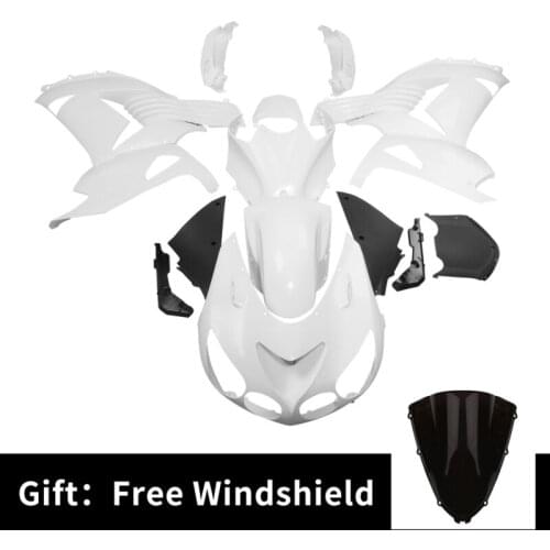 Motorcycle Unpainted ABS Injection Fairing Bodywork Kit For Kawasaki Ninja ZX14R ZZR1400 2006-2011