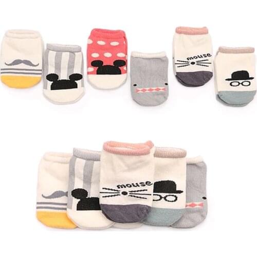 New Hot sale Cotton Cute Boys Girls Baby Socks Fashion Cartoon Soft Floor Baby Sock