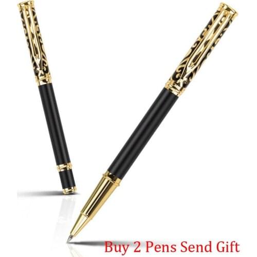 New Arrival Full Metal Luxury Roller Ballpoint Pen Business Men Signature Gift Writing Pen Buy 2 Send Gift