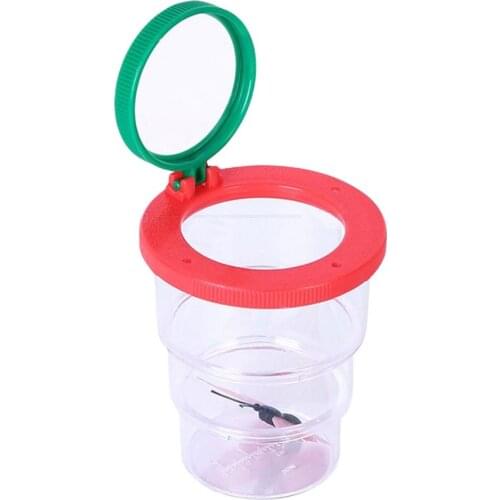 New Magnifying Glass Tri-Folding Explore Educational Bugs Outdoor Observer Children Insect Viewer Experiment Kids Toys Gift