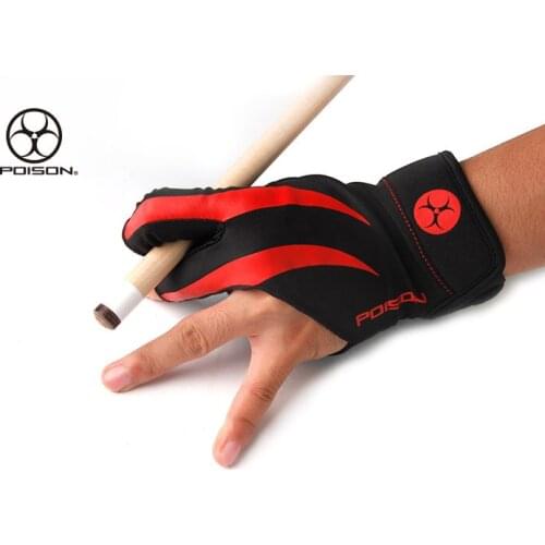 Billiard Poison Pool Cue Gloves Snooker Cue Gloves Durable Comfortable Gloves Left Hand Professional Blilliards Accessories