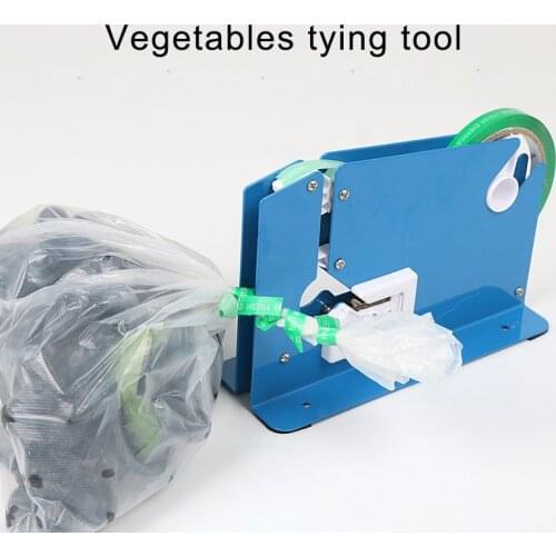 Supermarket sealing machine plastic bag tape bundle up tying tool bulk weighing bag tying sealer kitchen sealing clip