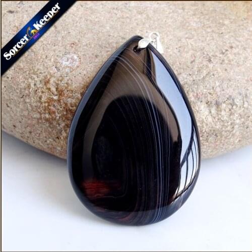 Fashion Women Man Necklace Pendant Big Natural Botswana Agates Stone Pendant Slide Healing Crystals for Jewelry Making TS722