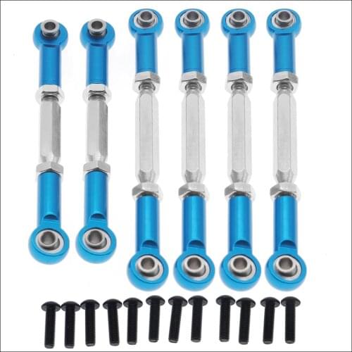 6pcs full set turnbuckles tie rod for rc hobby model car 1-10 ECX 2WD series upgraded hop-up parts