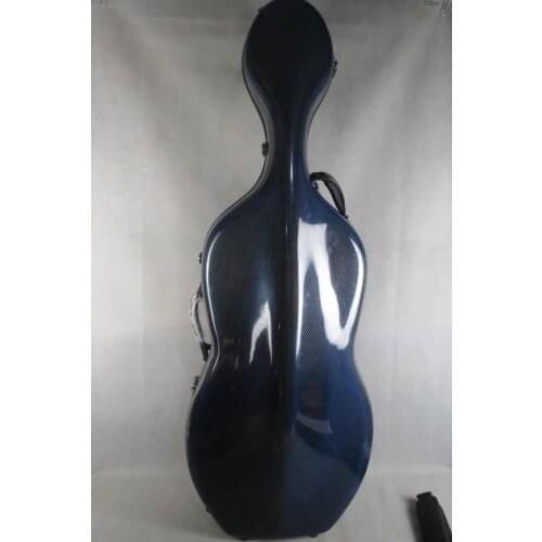 Strong real carbon fiber Blue cello case 4/4.light weight MA