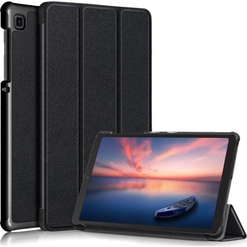 100PCS/Lot Luxury Folding Stand PU Cover For Samsung Galaxy Tab A7 Lite 8.7 T220 T225 2021 Tablet Slim Leather Case