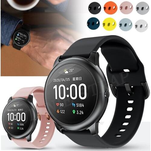 For Haylou Solar LS05 Strap Silicone Watchbands 22mm watch band bracelet For Xiaomi Haylou Solar LS05 Wristband