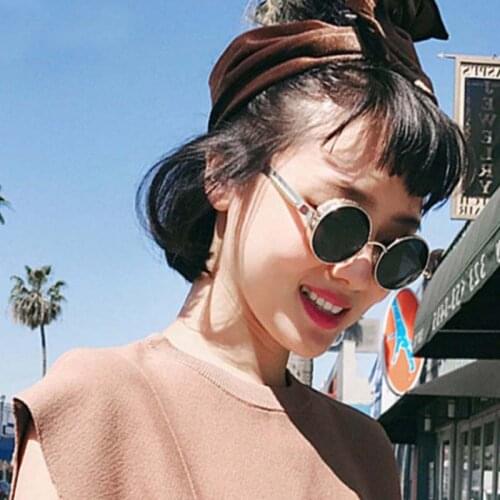 Classic Gothic Steampunk Sunglasses Luxury Brand Designer High Quality Men and Women Retro Round Metal Frame Sunglasses UV400