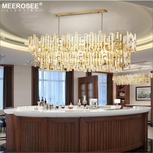 Modern Pendant Lights Led Crystal Abajur North Europe Style Restaurant Luminaire Suspendu Dining Room Rectangle Pendant Lighting