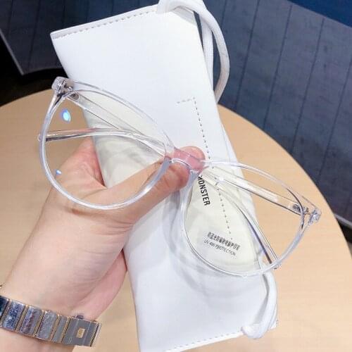 Vintage Women Optical Eyeglasses Classic Black Frame Plastic Men Myopia Anti-blue Eye Glasses Fashion New Computer Glasses 2020