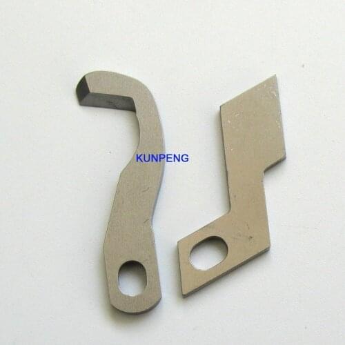 1SET#X76728-001+X76723-001 Upper&Lower Knife fit for Brother 9600TD, 9700LD, 9800LD, PL-1500,VIKING 1000L, 1001L