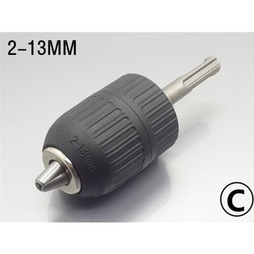 1PC 2-13MM Sleeve Drill Chuck Drilling Quick Change Bit Adapter Converter SDS Adaptor Hardware Tool Accessories