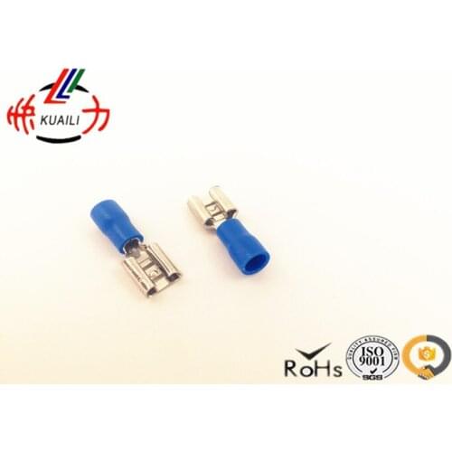 1000pcs FEMALE INSULATED ELECTRICAL SPADE CONNECTOR TERMINALS FDD 2-250