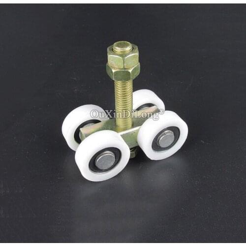 2PCS Heavy-Duty Nylon Hanging Pulley Sliding Door Hanging Wheel Industrial Warehouse Track Bearing 200KG GF266