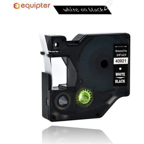 9mm 40921 White On Black Label Tapes Ribbon Cassette Compatible Dymo D1 Label Printer For Dymo Label Printer Dymo LM160 LM280