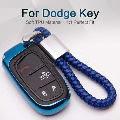 Car Styling TPU Key Fob Cover For Dodge Challenger Ram 1500 Nitro Caravan Durango Dakota Caliber Key Ring Case Shell Accessories