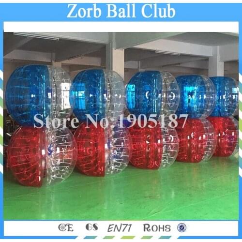 Free Shipping A Lot Of 1.0mm TPU 10 Pieces Inflatable Body Zorb Ball,Bubble Soccer,Inflatable Bumper Ball