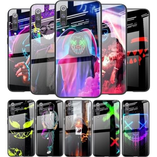 Tempered Glass Cover Artistic smoke For Xiaomi Mi 11 11i 10T CC9E 9T Note 10 Ultra Pro Lite 5G Phone Case