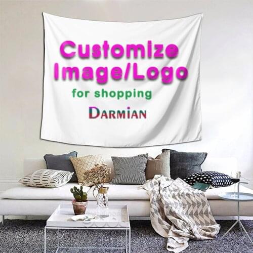 DARMIAN Multi-size Customized Your Image Tapestry Wall Hanging Celestial Wall Tapestry Hippie Dorm Decor Tapestry Dropshipping