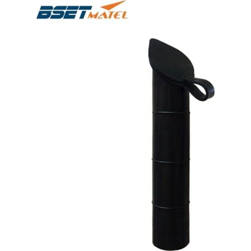 BEST MATEL Black color 30 degree Fishing Rod holder Inner Sleeve Rod Pod Rubber Cap Tube Liner