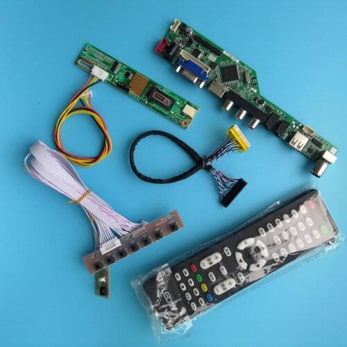 For LP141WX3-TLQ1 Interface Module Resolution TV Digital Signal 30pin USB Controller Board 1 lamps 14.1" AV VGA HDMI 1280X800