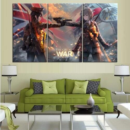 Home Decor 3 Piece HD The Battlefield 1 Great War Game Posters Painting For Living Room Decoration Pictures Wholesale Home Decor
