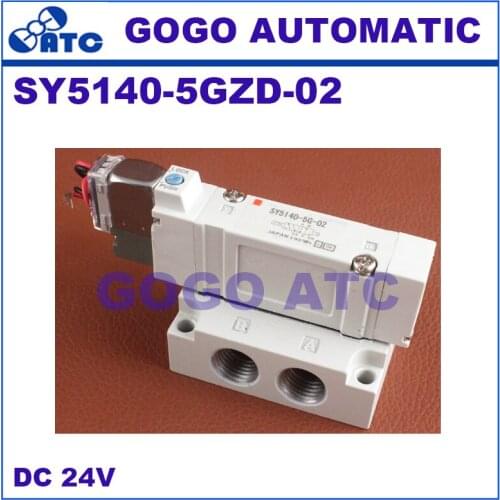 SMC type solenoid valve SY5140-5GZD-02 pneumatic component 2 position single electromagnetic solenoid valve D plug connector