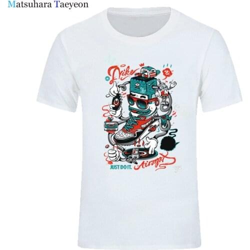 Summer Mens T Shirt 100% Cotton Casual Short Sleeve DJ Shoes Men T Shirt Cool Cool Men T Shirt Male Men T-shirt Male Tee Shirts