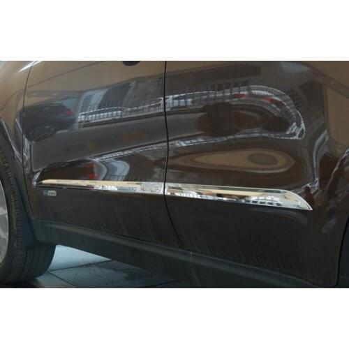 Chrome Decorative Mouldings Accessories Door Guards Protection Strips for Kia Kx5, 4pcs