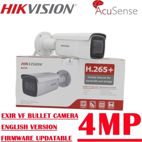 Hikvision 4MP DS-2CD2643G2-IZS IP Camera Original Motorized Varifocal Lens CCTV IP67 IR POE Bullet Network AcuSense