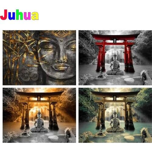 Buddha diy diamond painting full drill religious buddhsim diamond embroidery mosaic diamond stitch home decor dropshipping